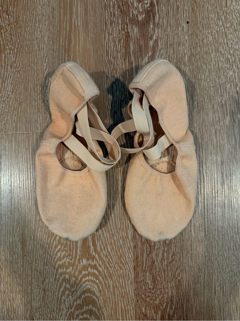Bloch very worn canvas split sole ballet shoes